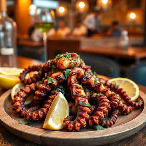 Grilled Greek Octopus - Lemon & Oregano Recipe | Cook Now